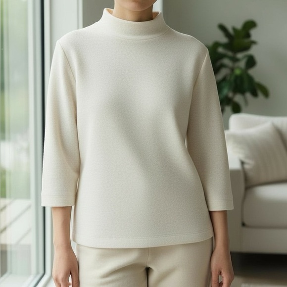 Ann Taylor Sweaters - Ann Taylor Cream Turtleneck Sweater